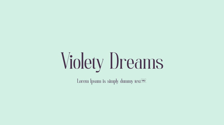 Violety Dreams Font