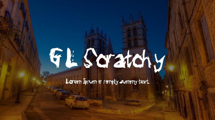 GL Scratchy Font