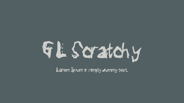 GL Scratchy Font