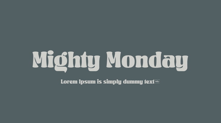 Mighty Monday Font