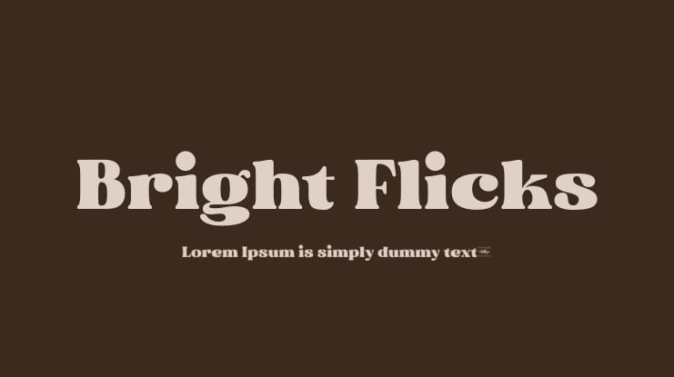 Bright Flicks Font