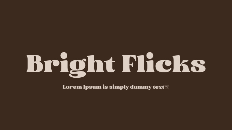 Bright Flicks Font