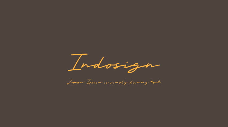 Indosign Font