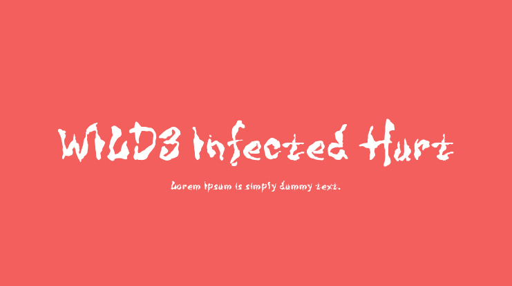 WILD3 Infected Hurt Font Family