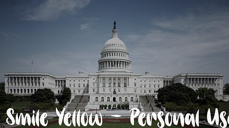 Smile Yellow - Personal Use Font