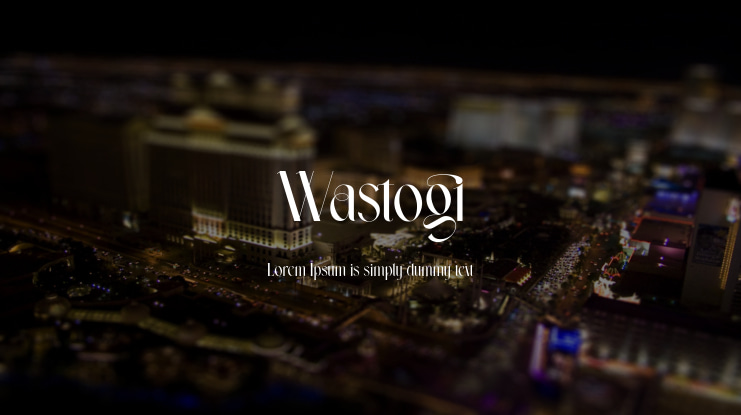Wastogi Font