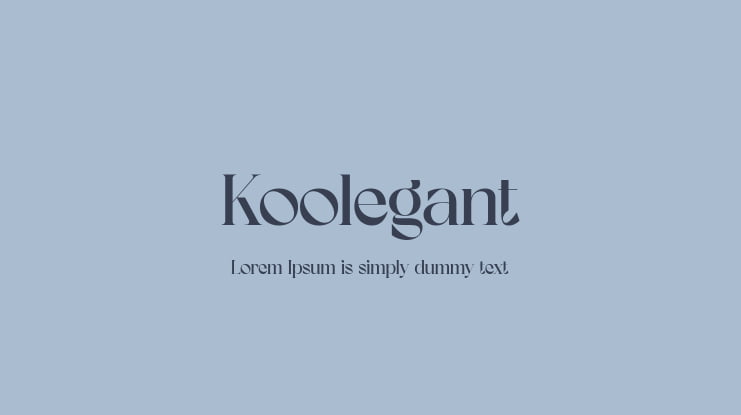 Koolegant Font
