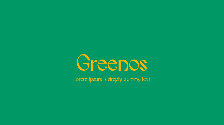 Greenos Font