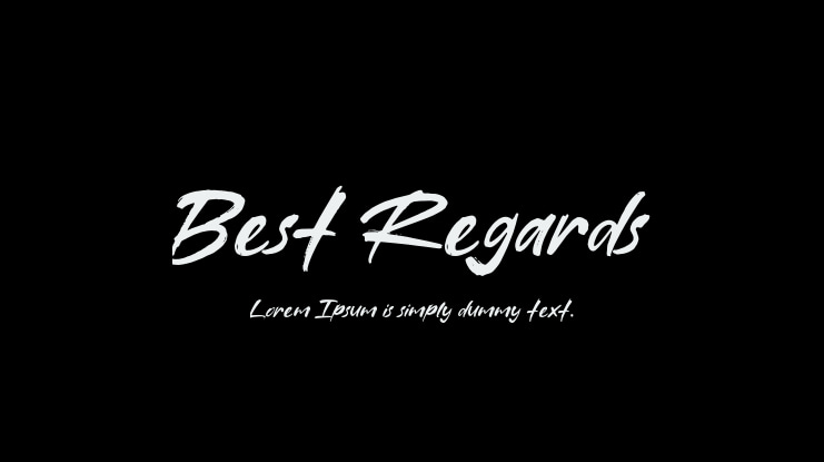 Best Regards Font