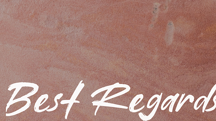 Best Regards Font
