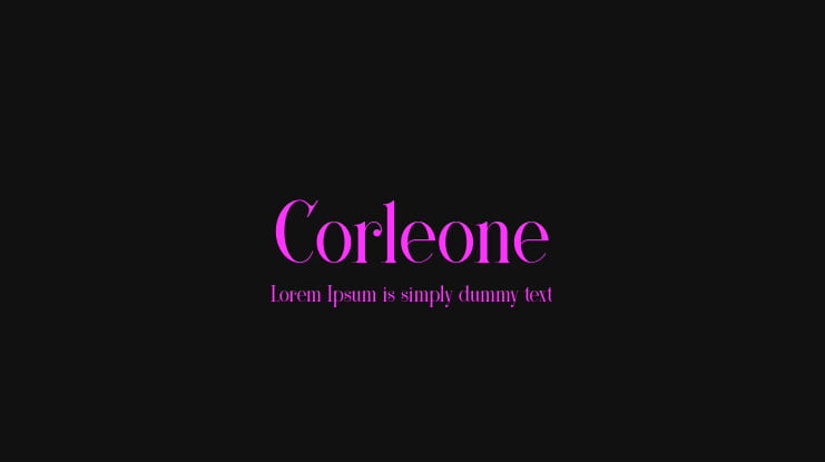 Corleone Font
