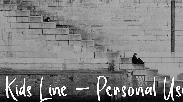 Kids Line - Personal Use Font