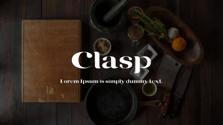 Clasp Font