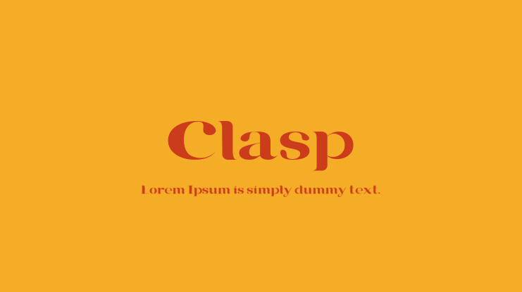 Clasp Font