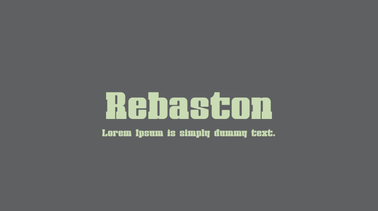 Rebaston Font