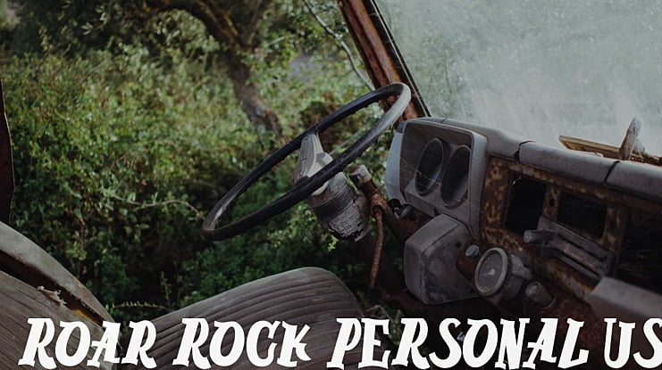 Roar Rock PERSONAL USE ONLY Font