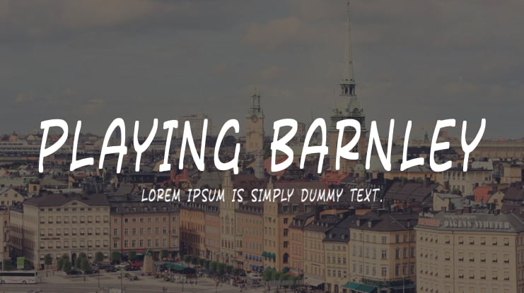 Playing Barnley Font Family