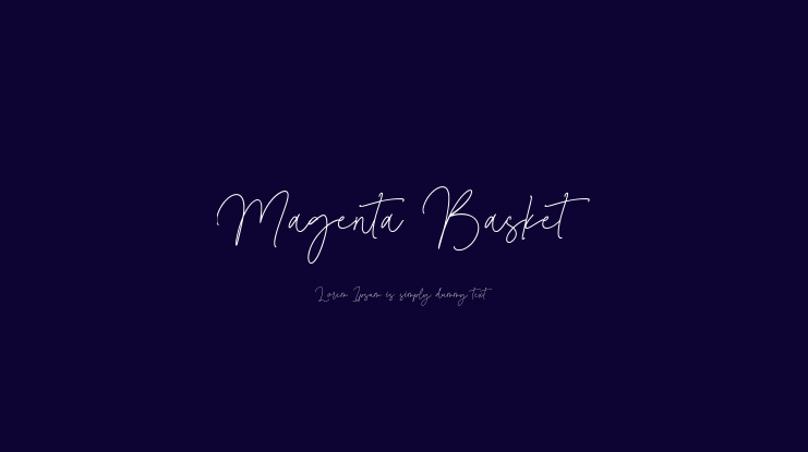 Magenta Basket Font