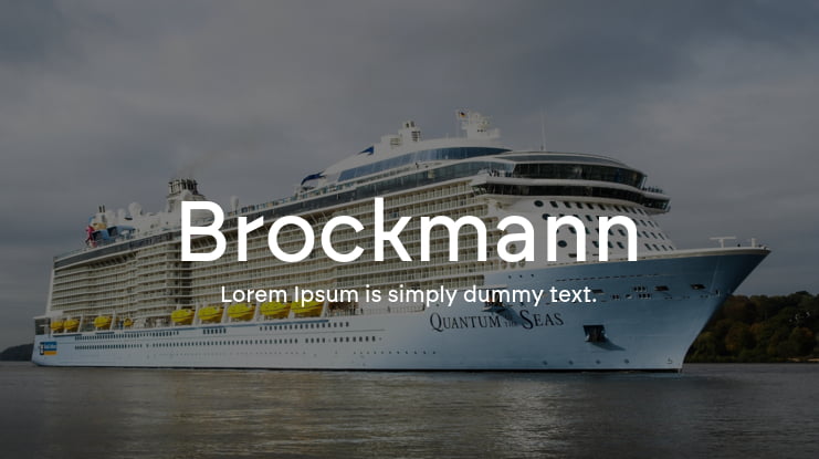 Brockmann Font