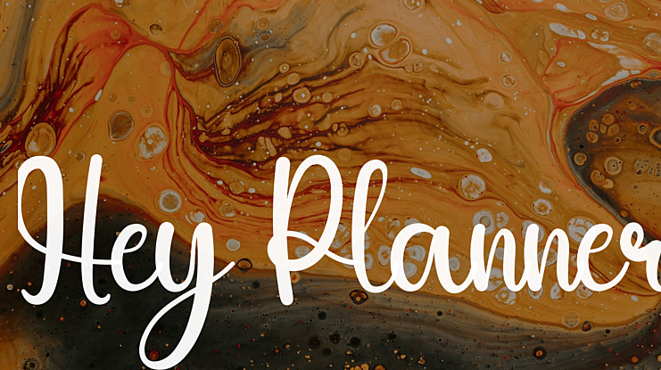 Hey Planner Font