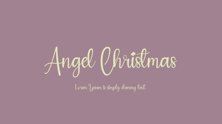 Angel Christmas Font