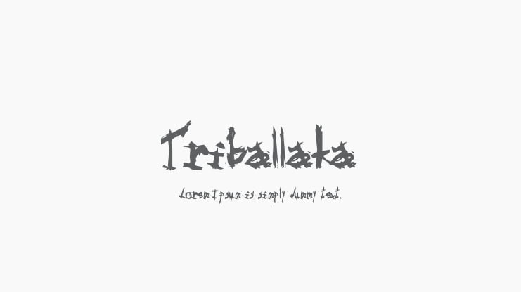 Triballaka Font