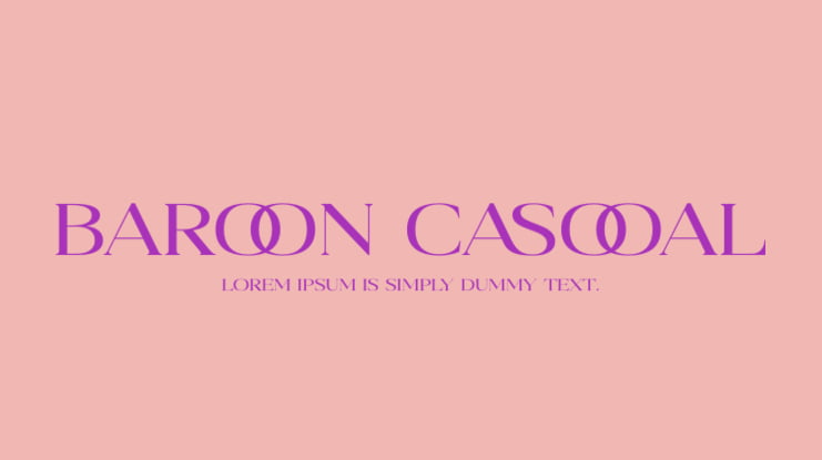 Baroon Casooal Font