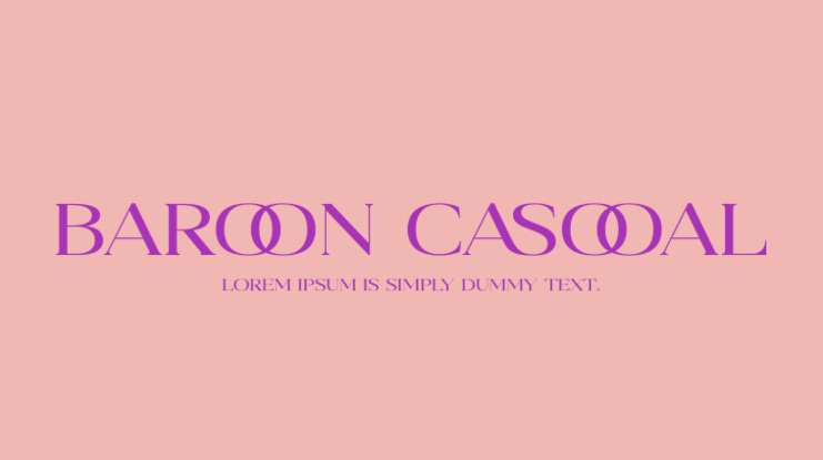 Baroon Casooal Font