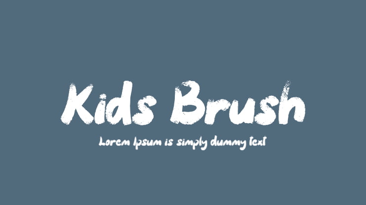 Kids Brush Font