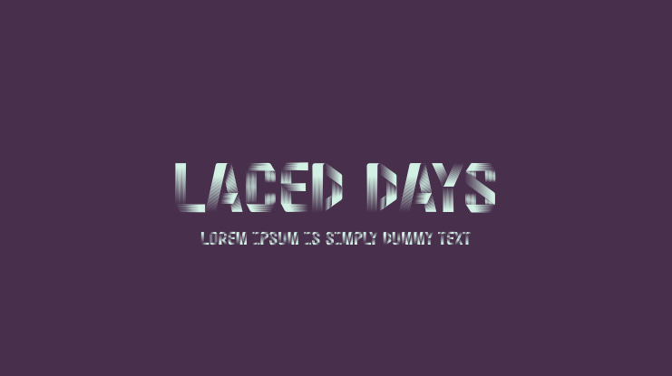 Laced Days Font