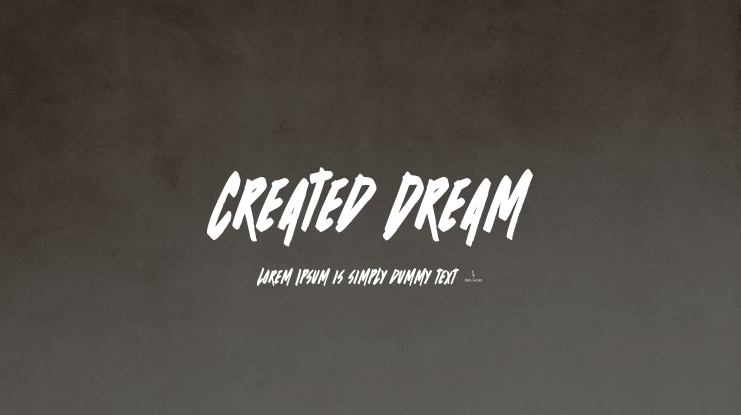 Created Dream Font