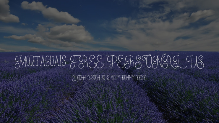 Mortaguais FREE PERSONAL US Font