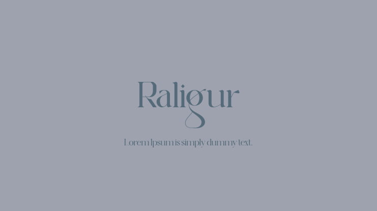 Raligur Font