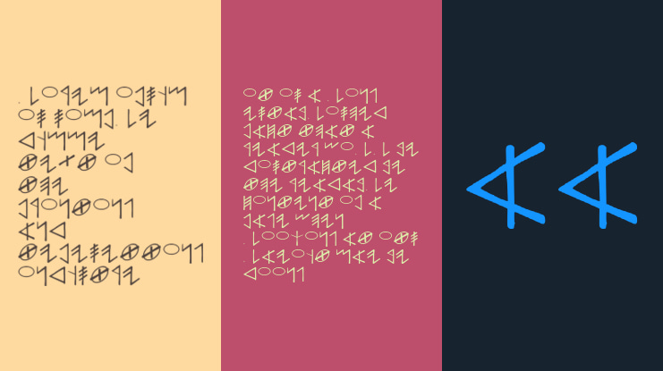 English To Manakahthey Font Family