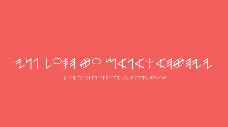 English To Manakahthey Font Family