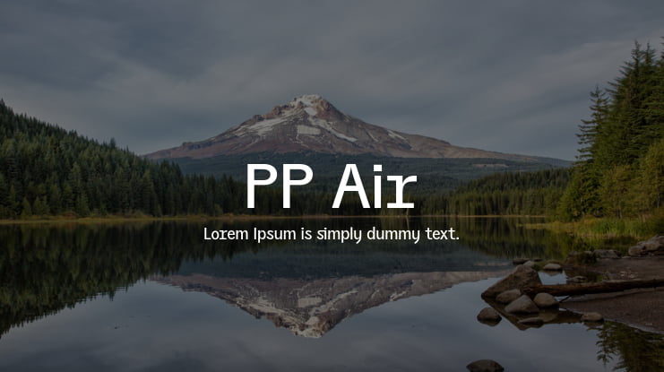 PP Air Font Family