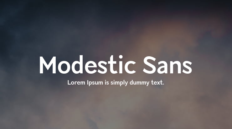 Modestic Sans Font Family