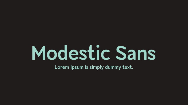 Modestic Sans Font Family