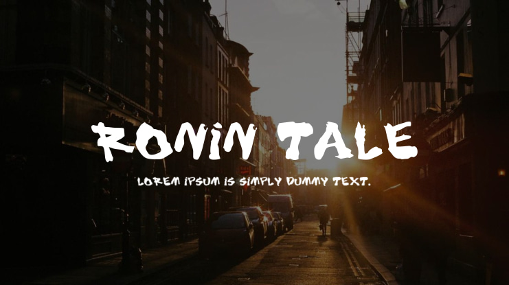 Ronin Tale Font