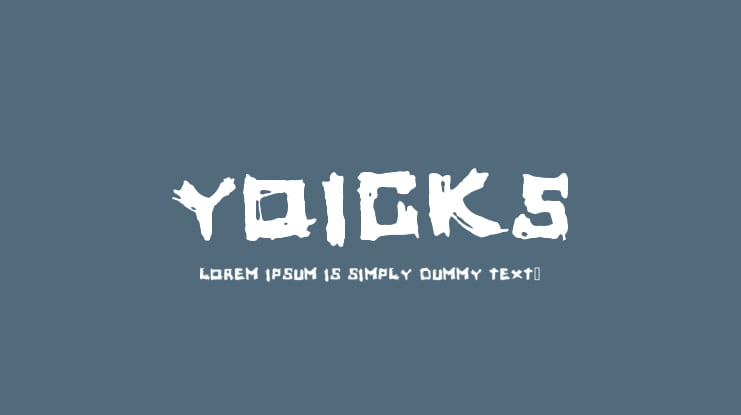 Yoicks Font