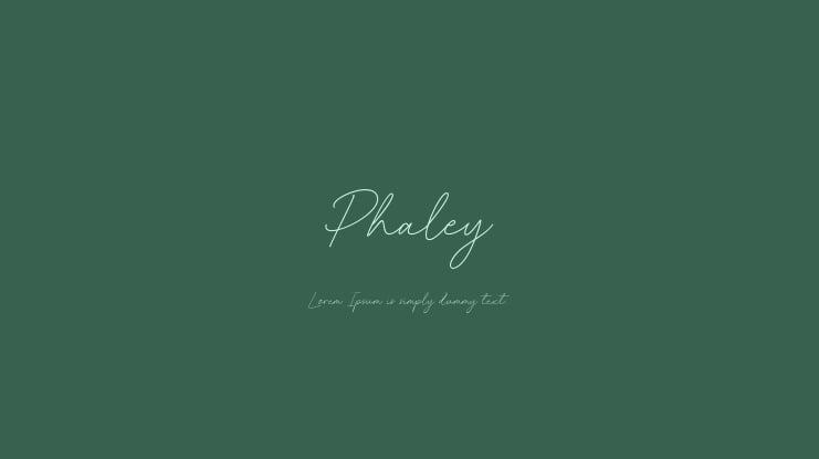Phaley Font