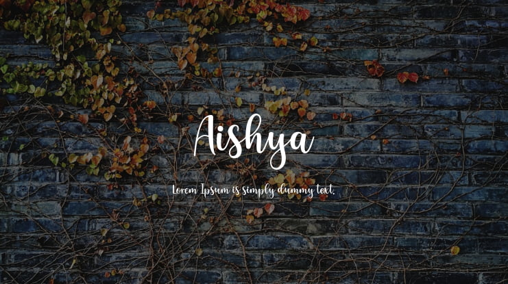 Aishya Font