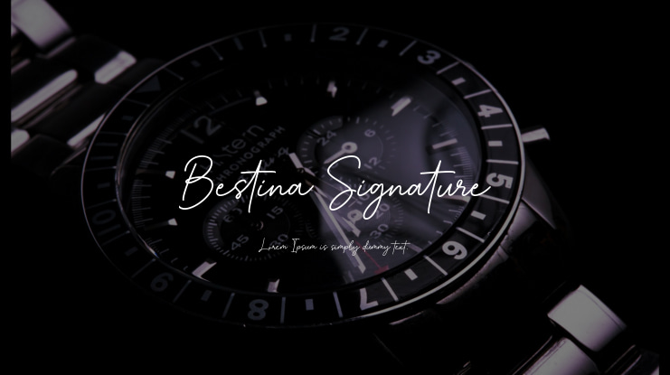 Bestina Signature Font