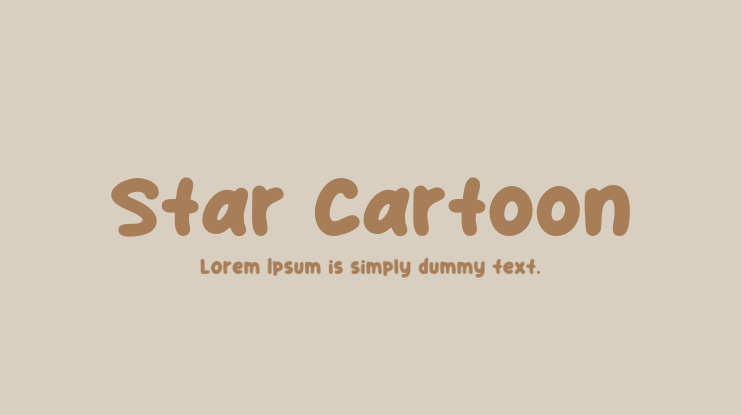 Star Cartoon Font