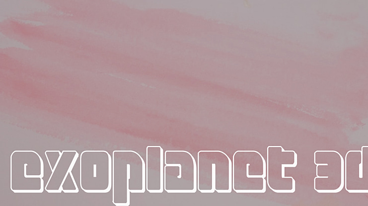 Exoplanet 3D Font Family