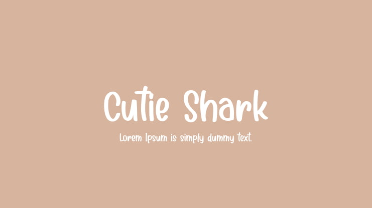Cutie Shark Font