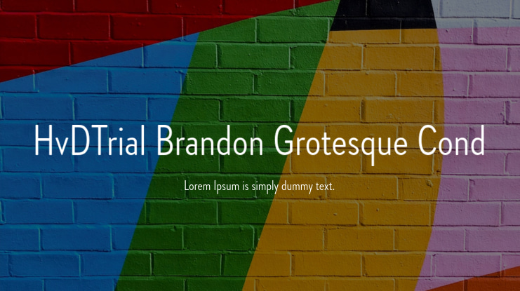 HvDTrial Brandon Grotesque Cond Font Family