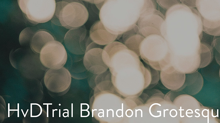 HvDTrial Brandon Grotesque Font Family