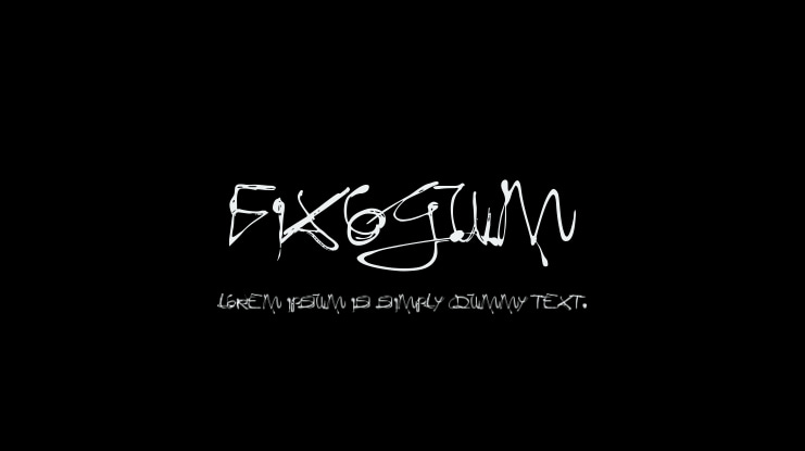Fixogum Font