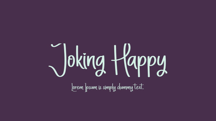 Joking Happy Font